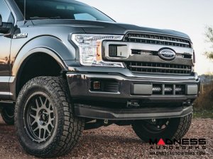 Ford F-150 LED Light Bar Grille Mount - Black Powdercoat - 6" Ford F-150 LED Light Bar Grille Mount - Black Powdercoat - 6"